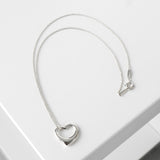 ティファニー オープンハート ネックレス シルバー925