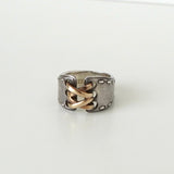 エルメス ヴィンテージ メキシコ コルセット ダブル 18K × SV925 指輪 リング シルバー925 18金 コンビ 52サイズ / 11.5号 - NEWSED