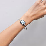 グッチ 1900L 0357576 バングルウォッチ SS / クォーツ ブルー文字盤 腕時計 電池交換済 - NEWSED