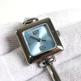 グッチ 1900L 0357576 バングルウォッチ SS / クォーツ ブルー文字盤 腕時計 電池交換済 - NEWSED