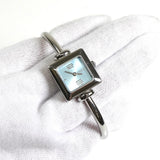 グッチ 1900L 0357576 バングルウォッチ SS / クォーツ ブルー文字盤 腕時計 電池交換済 - NEWSED