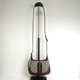 グッチ ジャッキー 1961 GGスプリーム / レザー 2way ミニ ハンドバッグ ショルダーバッグ ブラウン - NEWSED