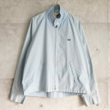 アイゾッド ラコステ 1970's ヴィンテージ 糸巻きタグ ブルゾン ドリズラージャケット ロゴパッチ パステルブルー - NEWSED