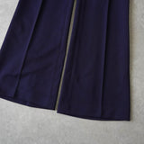 シュミーズ ラコステ 1970's ロゴパッチ フレアスラックス ネイビー - NEWSED