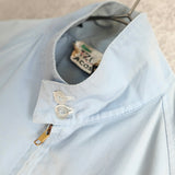 アイゾッド ラコステ 1970's ヴィンテージ 糸巻きタグ ブルゾン ドリズラージャケット ロゴパッチ パステルブルー - NEWSED