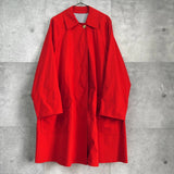 バーバリー 1990's ヴィンテージ ホースロゴ 金ボタン ステンカラーコート レッド - NEWSED