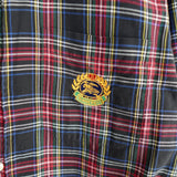 バーバリー 1990's ヴィンテージ 長袖シャツ ノバチェック ホースロゴ 刺繍 レッド / ブラック - NEWSED