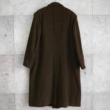 イヴ サンローラン 1990's ヴィンテージ ウール ダブル チェスターコート モカブラウン - NEWSED