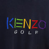 ケンゾー ゴルフ 1990's ヴィンテージ レインボーロゴ スウェット ネイビー - NEWSED