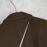 イヴ サンローラン 1990's ヴィンテージ ウール ダブル チェスターコート モカブラウン - NEWSED