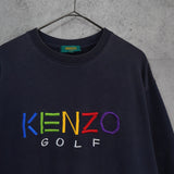 ケンゾー ゴルフ 1990's ヴィンテージ レインボーロゴ スウェット ネイビー - NEWSED
