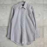 バーバリー 1990's ヴィンテージ ホースロゴ 刺繍 チェック柄 長袖シャツ シルバー - NEWSED