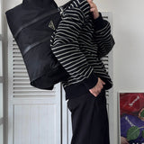 プラダ 1990's ヴィンテージ ポコノ テスート ナイロン サフィアーノレザー ボストンバッグ トライアングルロゴ ブラック - NEWSED