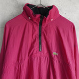 ラコステ 1990's ヴィンテージ ナイロンプルオーバー アノラックパーカー ピンク - NEWSED