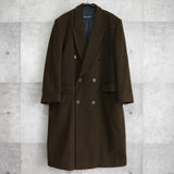 イヴ サンローラン 1990's ヴィンテージ ウール ダブル チェスターコート モカブラウン - NEWSED
