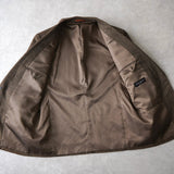 1990's イヴ・サンローラン ウール シングル テーラードジャケット 総裏地 ブラウン L相当 - NEWSED