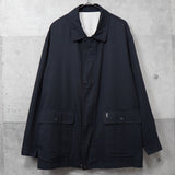 イヴ サンローラン 1990's ヴィンテージ YSLロゴ 刺繍 リバーシブル ナイロンジャケット ブルゾン オフホワイト / ブラック - NEWSED