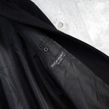 イヴ サンローラン 1990's ヴィンテージ YSLロゴ ウールコート ミドルコート ブラック - NEWSED