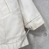 イヴ サンローラン 1990's ヴィンテージ YSLロゴ 刺繍 リバーシブル ナイロンジャケット ブルゾン オフホワイト / ブラック - NEWSED