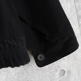 イヴ サンローラン 1990's ヴィンテージ リバーシブル YSLロゴ スエード調 ブルゾン ブラック チェック柄 - NEWSED