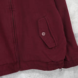 イヴサンローラン 1990's ヴィンテージ リバーシブル YSLロゴ 刺繍 チェック柄 ウールブルゾン ブラウン / ボルドー - NEWSED