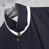 イヴ サンローラン 1990's ヴィンテージ YSLロゴ リバーシブル ブルゾン ミドルコート ホワイト / ネイビー - NEWSED