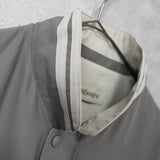 イヴ サンローラン 1990's ヴィンテージ YSLロゴ 刺繍 リバーシブル ナイロンジャケット ブルゾン カーキ / ベージュ - NEWSED