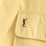 イヴ サンローラン 1990's ヴィンテージ YSLロゴ リバーシブル ナイロンジャケット ブルゾン イエロー / オフホワイト - NEWSED