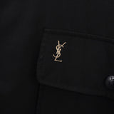 イヴ サンローラン 1990's ヴィンテージ YSLロゴ 刺繍 リバーシブル ナイロンジャケット ブルゾン オフホワイト / ブラック - NEWSED