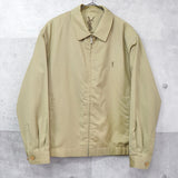 イヴ サンローラン 1990's ヴィンテージ カサンドラロゴ YSLロゴ 裏地ロゴ ブルゾン カーキベージュ - NEWSED