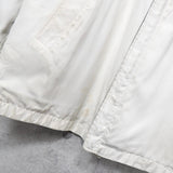 イヴ サンローラン 1990's ヴィンテージ YSLロゴ 刺繍 リバーシブル ナイロンジャケット ブルゾン オフホワイト / ブラック - NEWSED