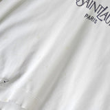 イヴ サンローラン 1990's ヴィンテージ スウェット YSLロゴ 刺繍 ホワイト - NEWSED