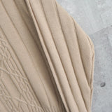 1990's イヴ・サンローラン カサンドラロゴ YSLロゴ アラン編み ケーブル編み ウール ニット セーター ベージュ 2XL相当 - NEWSED