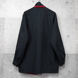 イヴサンローラン 1990's ヴィンテージ リバーシブル YSLロゴ ナイロンジャケット ブルゾン レッド / ブラック - NEWSED