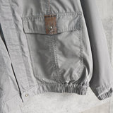 イヴ サンローラン 1990's ヴィンテージ YSLロゴ ブルゾン ホワイトグレー - NEWSED