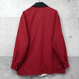 イヴ サンローラン1990's ヴィンテージ YSLロゴ 刺繍 リバーシブル ナイロンジャケット ブルゾン レッド / ホワイト - NEWSED