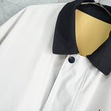 イヴ サンローラン 1990's ヴィンテージ YSLロゴ リバーシブル ナイロンジャケット ブルゾン イエロー / オフホワイト - NEWSED