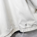 イヴ サンローラン 1990's ヴィンテージ YSLロゴ 刺繍 リバーシブル ナイロンジャケット ブルゾン オフホワイト / ブラック - NEWSED