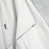 イヴ サンローラン 1990's ヴィンテージ YSLロゴ リバーシブル ナイロンジャケット ブルゾン イエロー / オフホワイト - NEWSED