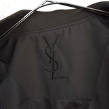 イヴ サンローラン 1990's YSLロゴ 中綿ジャケット ブルゾン スモーキーブラウン - NEWSED