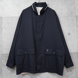 イヴ サンローラン 1990's ヴィンテージ YSLロゴ 刺繍 リバーシブル ナイロンジャケット ブルゾン オフホワイト / ブラック - NEWSED