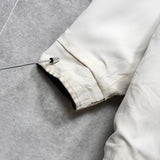 イヴ サンローラン 1990's ヴィンテージ YSLロゴ 刺繍 リバーシブル ナイロンジャケット ブルゾン オフホワイト / ブラック - NEWSED