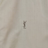 イヴ サンローラン 1990's ヴィンテージ カサンドラロゴ YSLロゴ 裏地ロゴ ブルゾン カーキベージュ - NEWSED