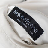 イヴ サンローラン 1990's ヴィンテージ YSLロゴ 刺繍 リバーシブル ナイロンジャケット ブルゾン オフホワイト / ブラック - NEWSED