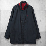 イヴサンローラン 1990's ヴィンテージ リバーシブル YSLロゴ ナイロンジャケット ブルゾン レッド / ブラック - NEWSED