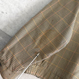 イヴ サンローラン 1990's ヴィンテージ リバーシブル YSLロゴ スエード調 ブルゾン ブラック チェック柄 - NEWSED