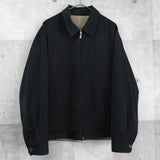 イヴ サンローラン 1990's ヴィンテージ リバーシブル YSLロゴ スエード調 ブルゾン ブラック チェック柄 - NEWSED