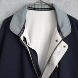 イヴ サンローラン 1990's ヴィンテージ YSLロゴ リバーシブル ブルゾン ミドルコート ホワイト / ネイビー - NEWSED