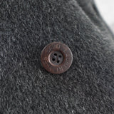 イヴ サンローラン 1990's ヴィンテージ YSLロゴ ダブルブレスト ウールコート コクーンコート オーバーコート グレー - NEWSED