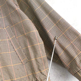 イヴ サンローラン 1990's ヴィンテージ リバーシブル YSLロゴ スエード調 ブルゾン ブラック チェック柄 - NEWSED